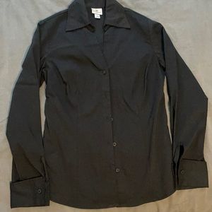 Worthington black long sleeved button down dress shirt
